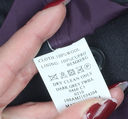 T.M. Lewin Men's Grey Wool Blazer Size 44R Formal