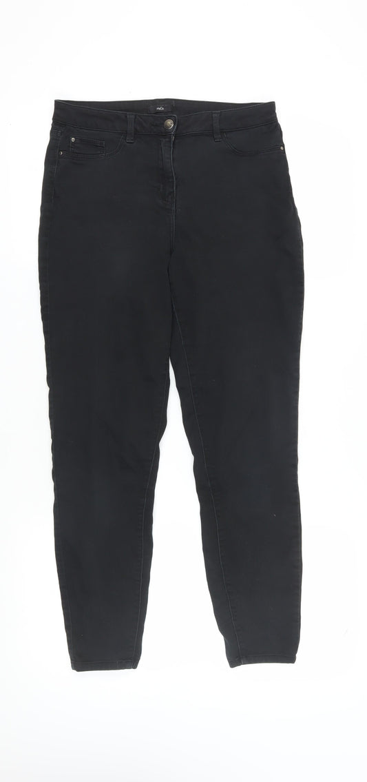 M&Co Women's Black Skinny Jeans Size 12 Slim Fit
