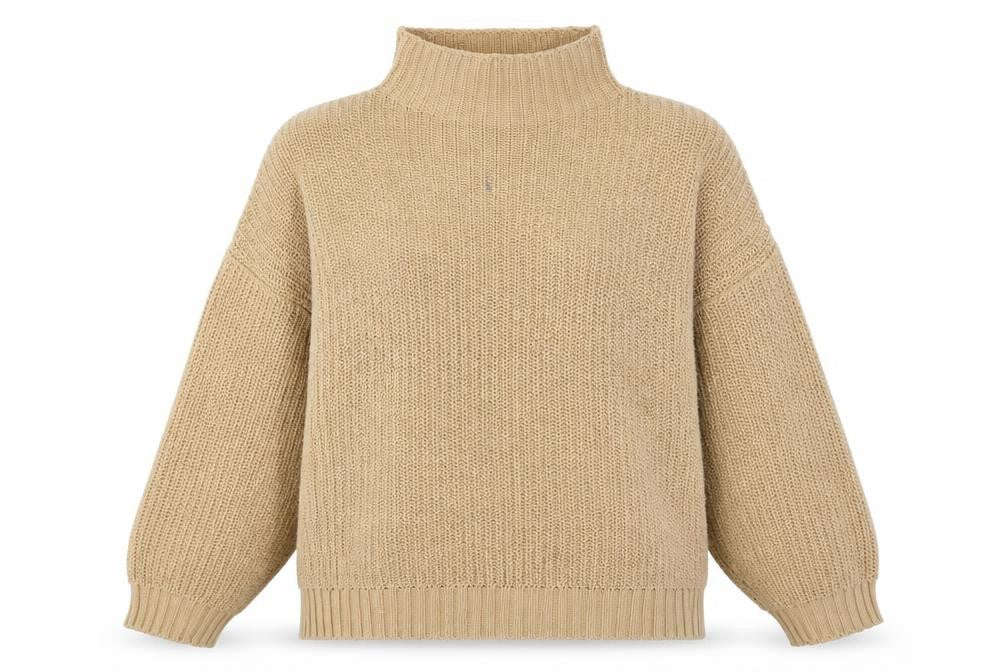 American Eagle Women's Beige High Neck Pullover M