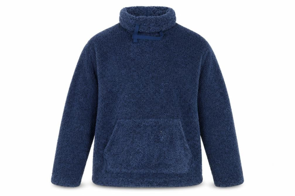 Marks and Spencer Men's Blue Fleece Hooded Sweatshirt L