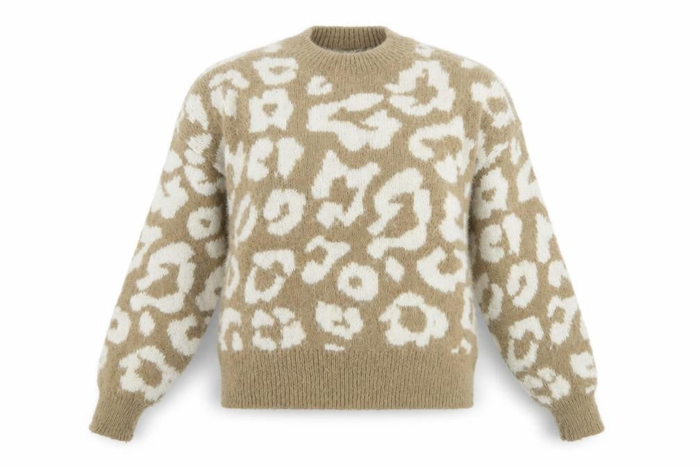 Next Women's Beige Animal Knit Jumper M