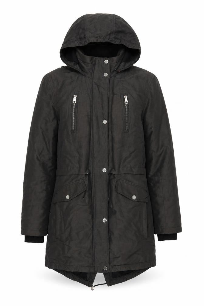 Marks & Spencer Women's Black Parka Jacket Size 8