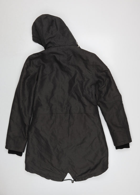 Marks and Spencer Women's Black Parka Jacket Size 8