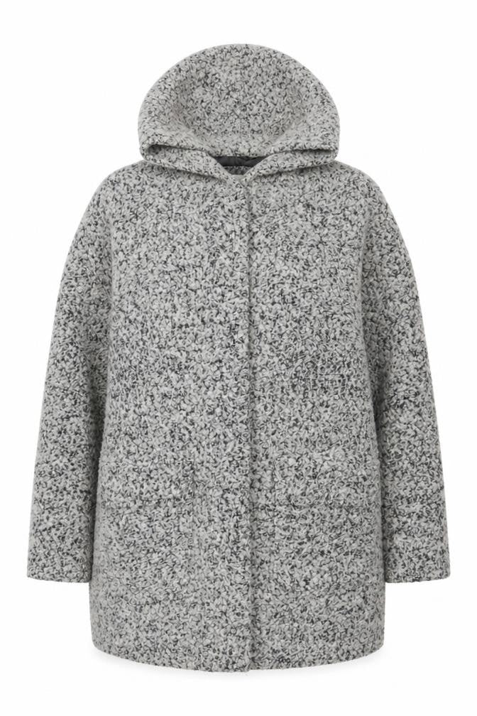 Marks & Spencer Women's Grey Mid-Length Hooded Coat