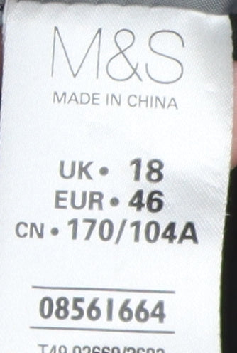 Marks and Spencer Women's Grey Mid-Length Hooded Coat