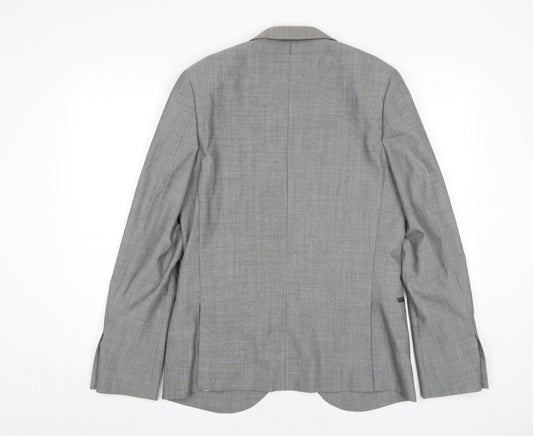 Topman Men's Grey Blazer 38, Classic Formal
