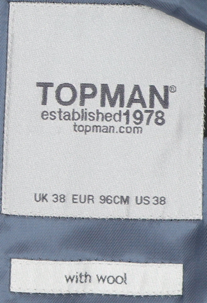 Topman Men's Grey Blazer 38, Classic Formal
