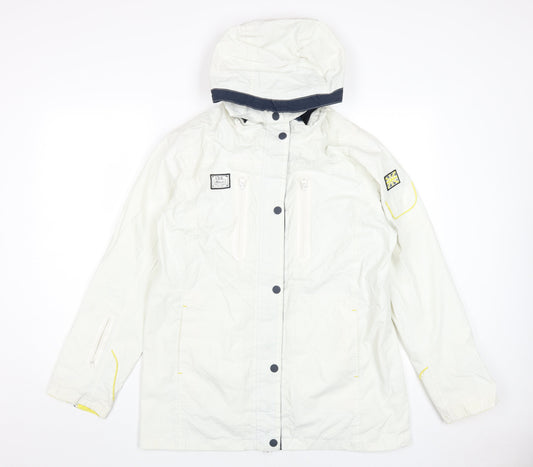 Crew Clothing Co. Women's White Parka Jacket Size 14