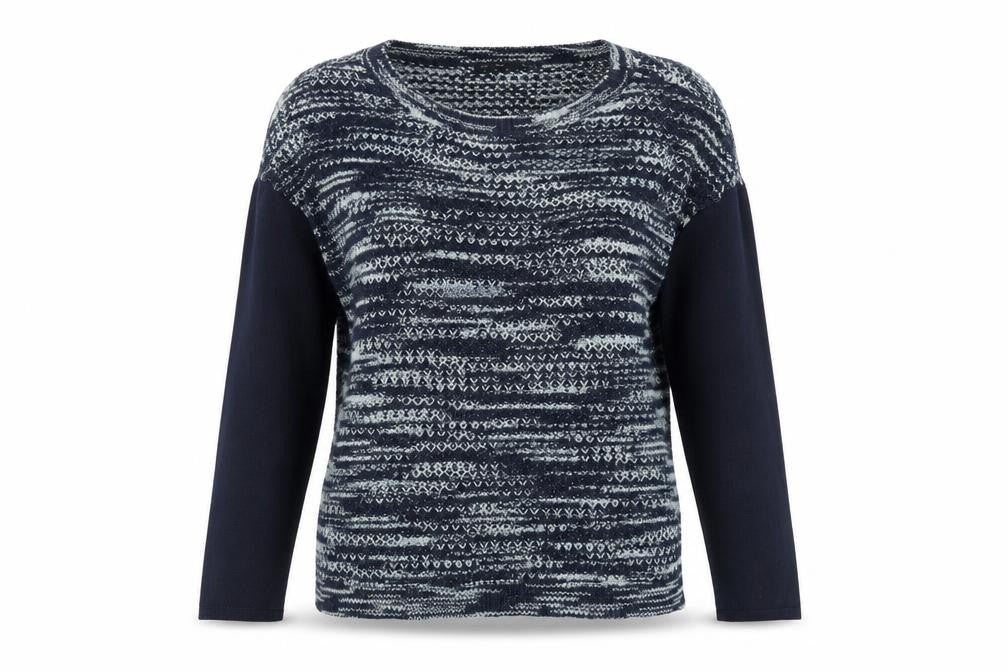 Womens UK 12 Regular Karen Millen Blue Pullover Open-Knit