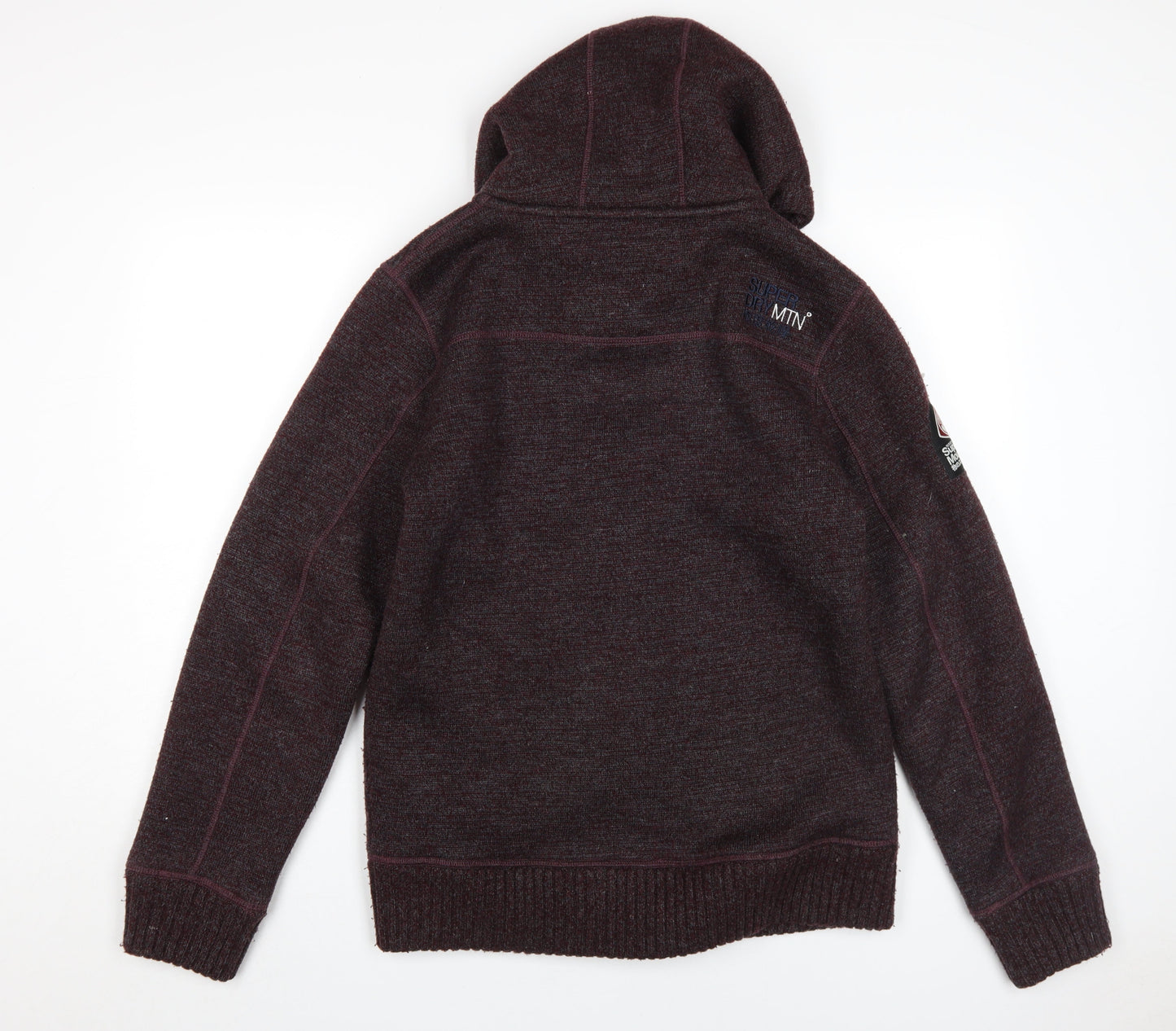 Superdry Men's Brown Hooded Jacket Size L