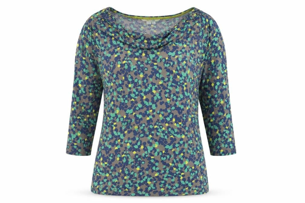 Womens UK Size 12 Boden Multicoloured Lyocell Blend T-Shirt