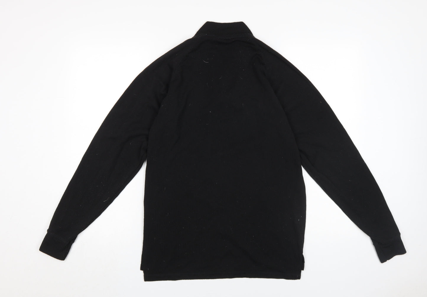 Trespass Unisex Black M Lightweight 1/4 Zip Sweatshirt