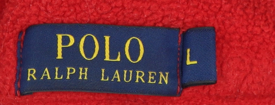 Polo Ralph Lauren Men's Red Fleece Jacket L