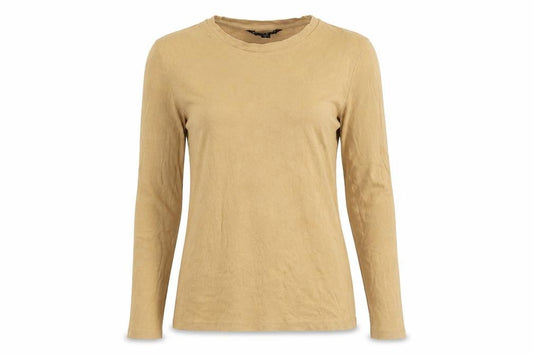 Womens UK Size S Brave Soul Beige 100% Cotton T-Shirt