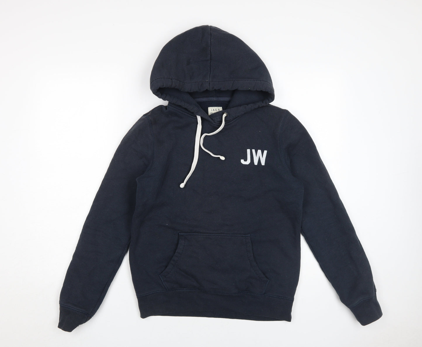 Jack Wills Women's Blue Hoodie Size 10 Pullover
