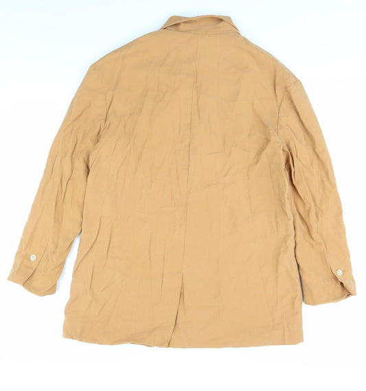 Next Women's Beige Blazer Size 10 Collared Classic