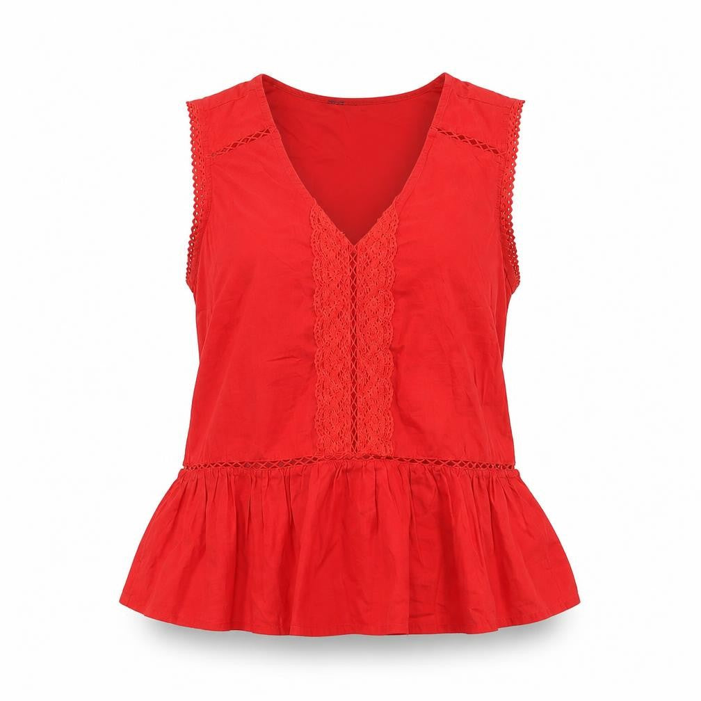 Marks and Spencer Red Camisole Blouse, Size 8, Summer
