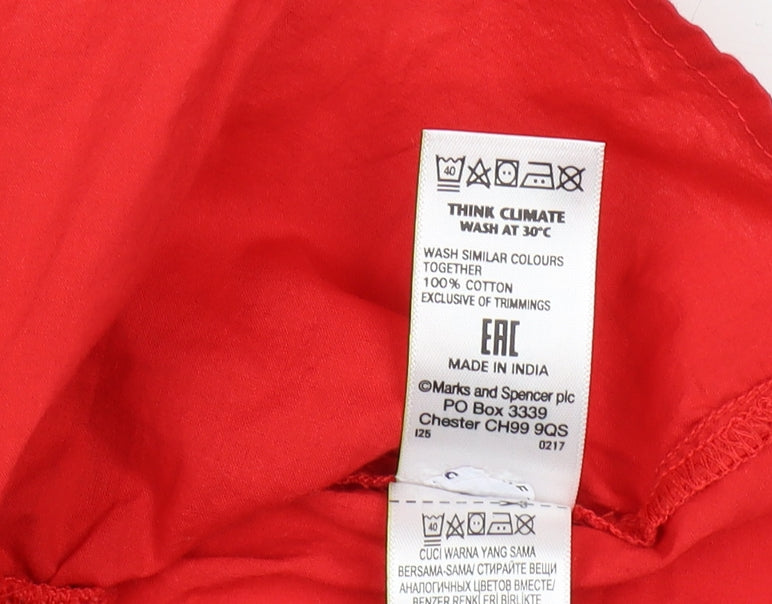 Marks and Spencer Red Camisole Blouse, Size 8, Summer