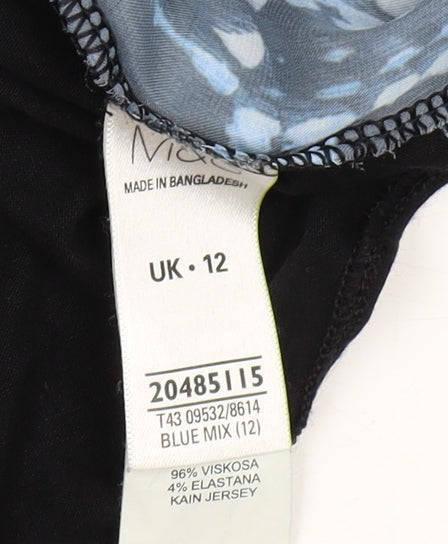 Marks and Spencer Women’s Blue Geometric Blouse Size 12