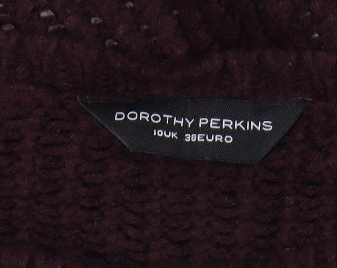Dorothy Perkins Women's Brown Heart Pullover Jumper Size 10