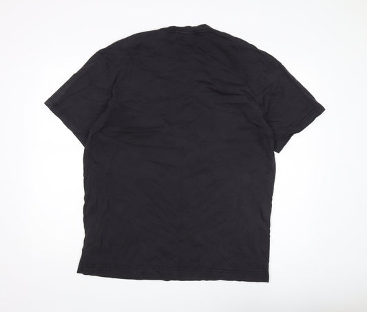 Weekday Men's Black Graphic Print T-Shirt M