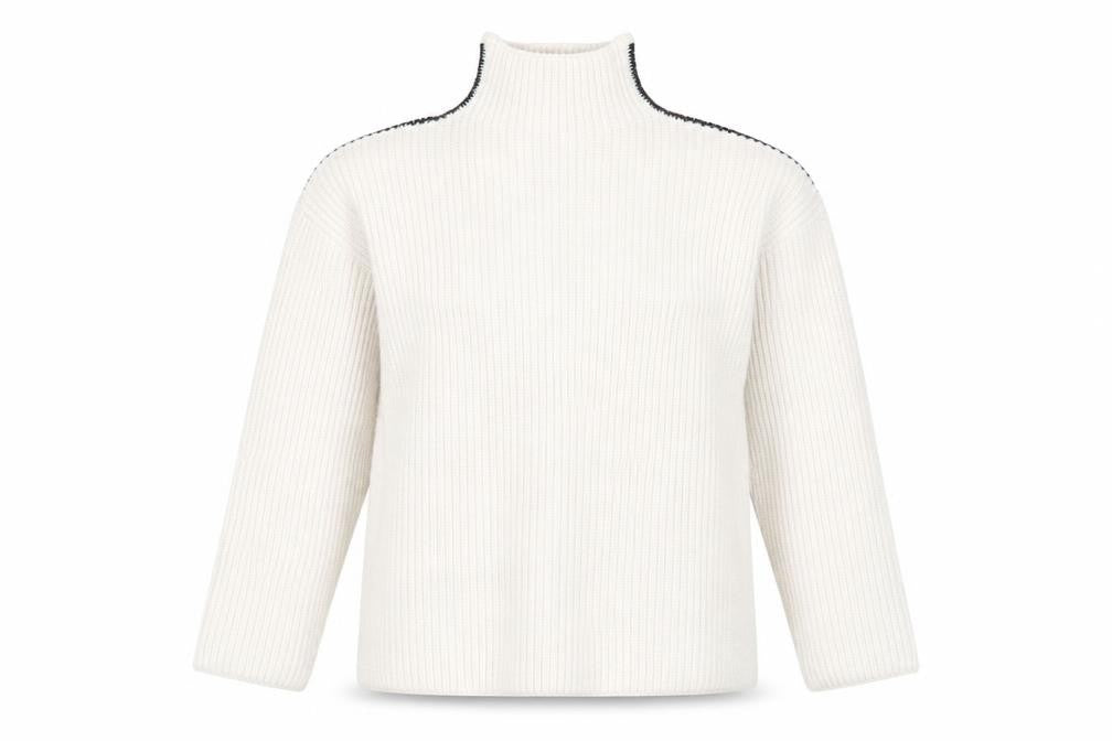 Marks and Spencer Women's Ivory Roll Neck Jumper S
