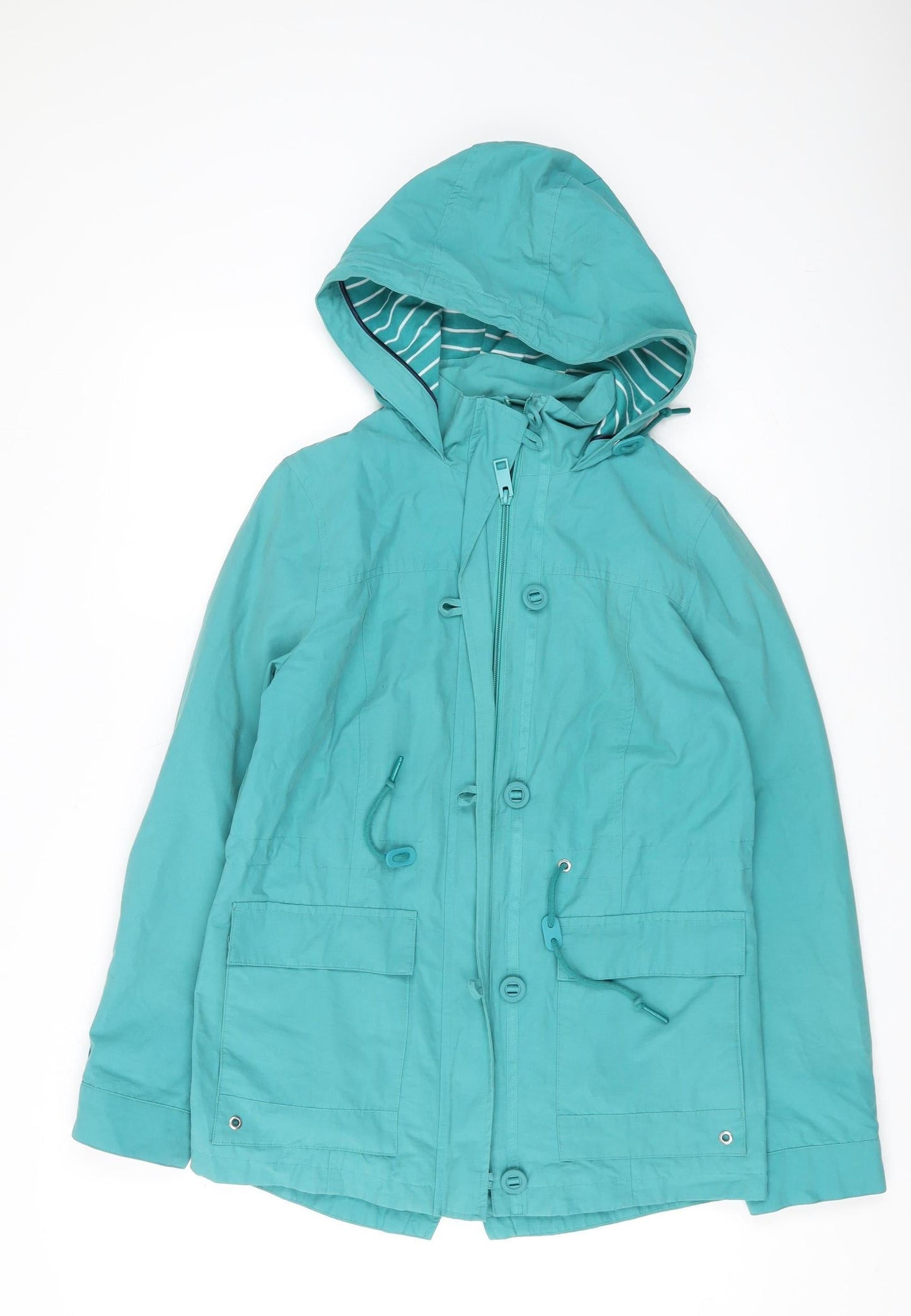 Marks and Spencer Women's Green Parka Jacket Size 8
