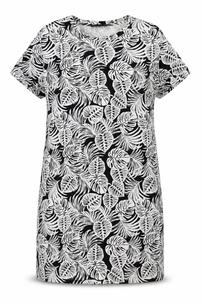 Marks and Spencer Women's Black Floral T-Shirt Dress