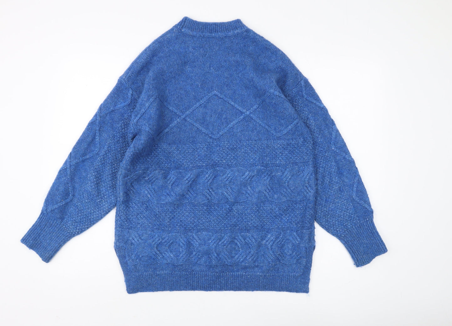 Marks and Spencer Women's Blue Medium Pullover Jumper