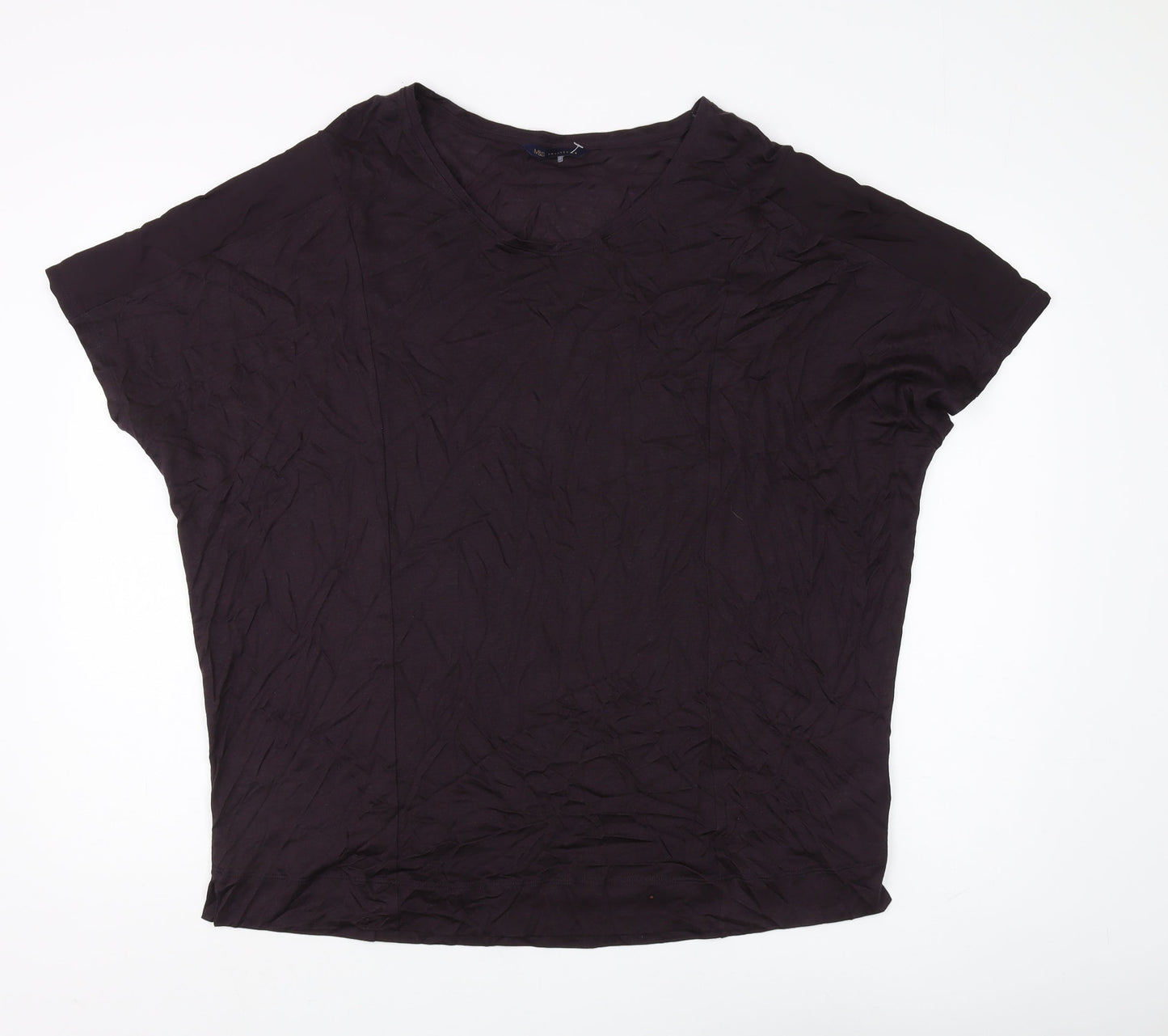 Marks and Spencer Women's Purple T-Shirt, Size 20, Casual