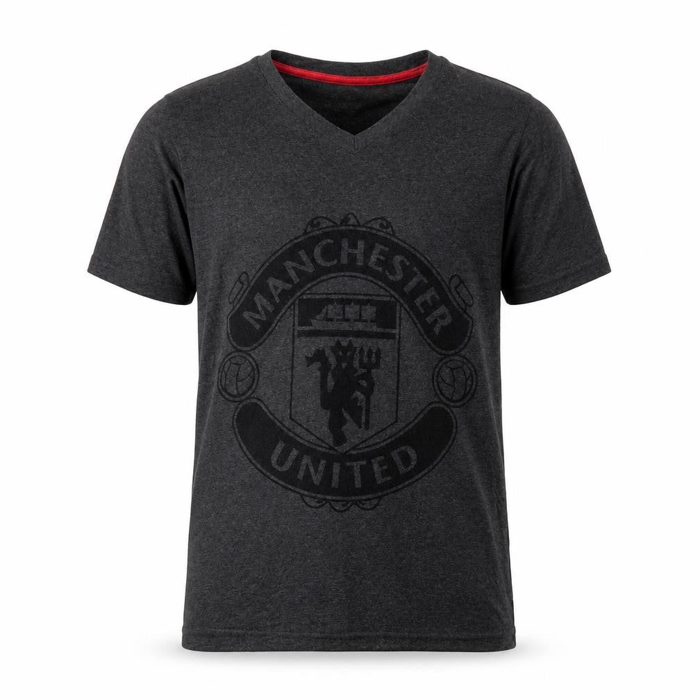 Mens UK Size S Manchester United Grey  Polyester Blend T-Shirt