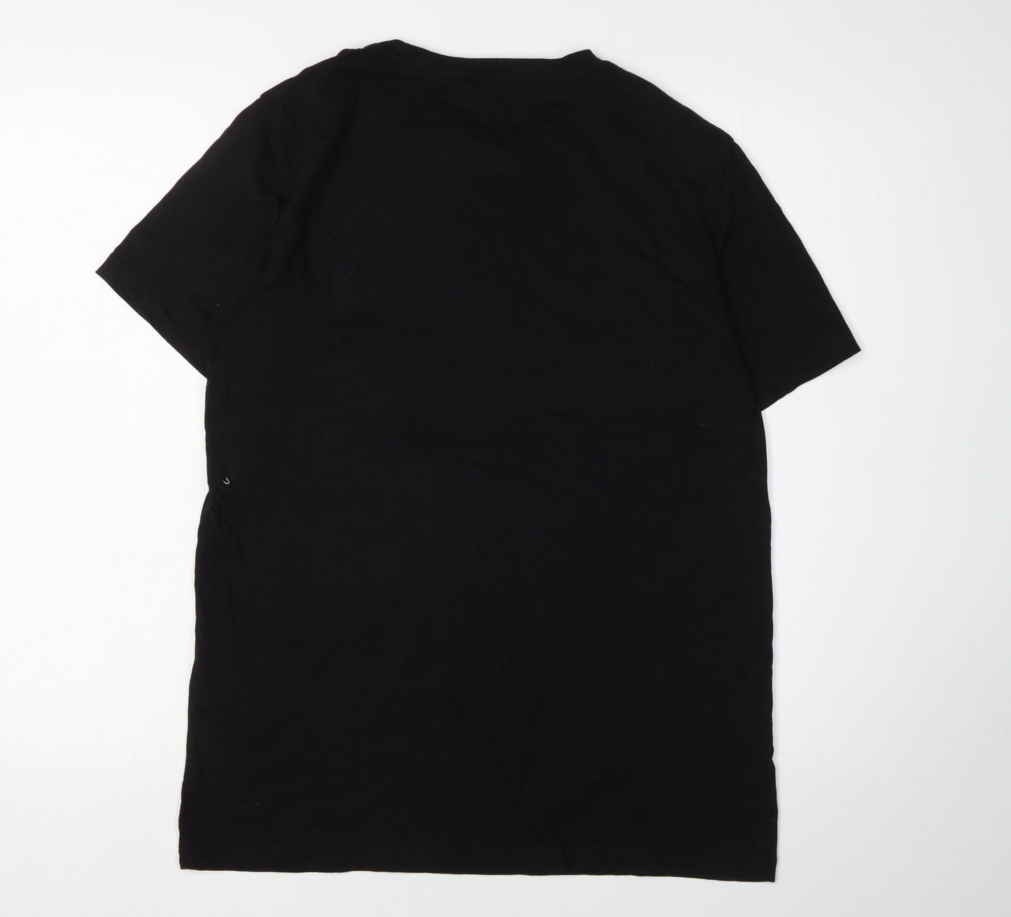 Jack & Jones Men's Black Graphic Print T-Shirt L