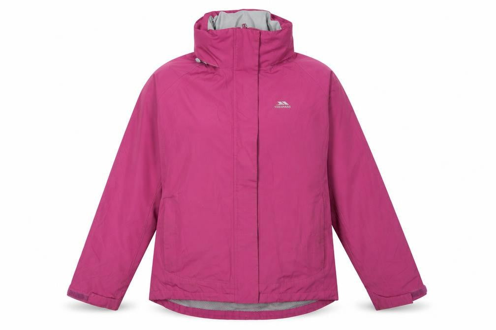 Womens UK Size L Regular Trespass Pink Polyester Jacket