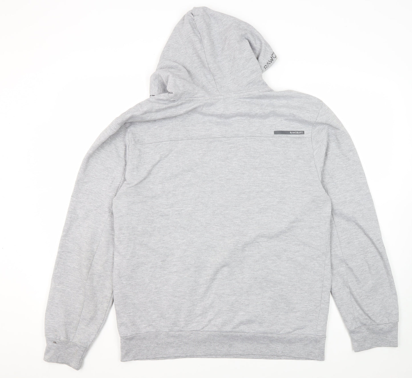 RAWCRAFT Men's Grey Pullover Hoodie - Size L