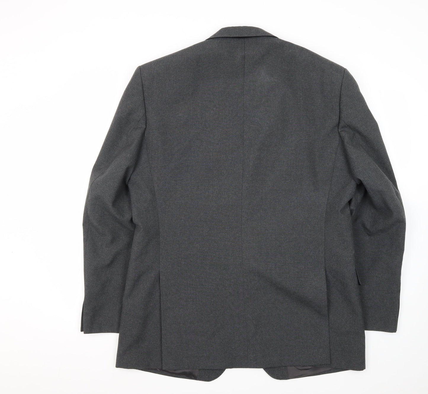 Alpha Plus Men's Grey Blazer, 42R, Single-Breasted
