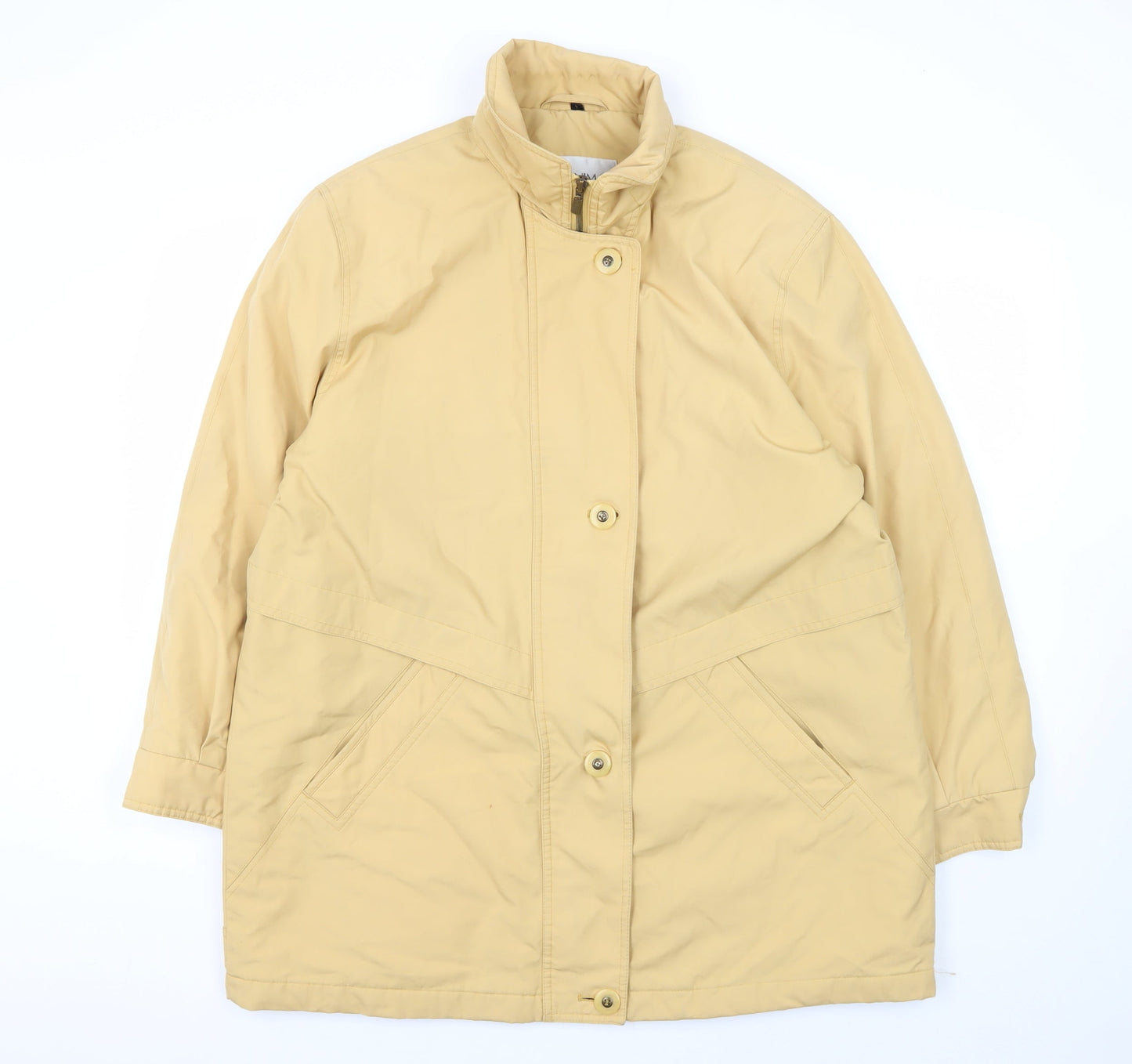 Dannimac Men's Beige Mid-Length Cotton Coat, L, Casual