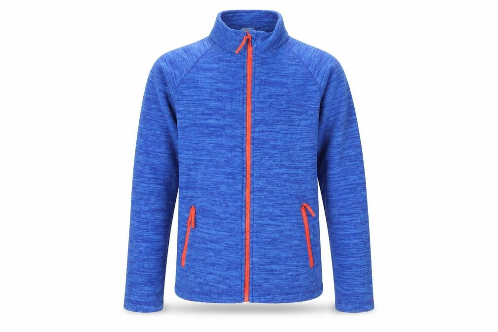 Front view of Mountain Warehouse boys’ blue track jacket 13 years