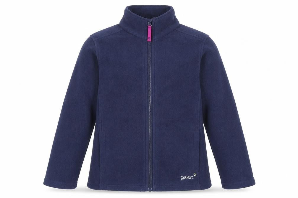 Front view of Gelert girls’ blue fleece jacket 11-12 years