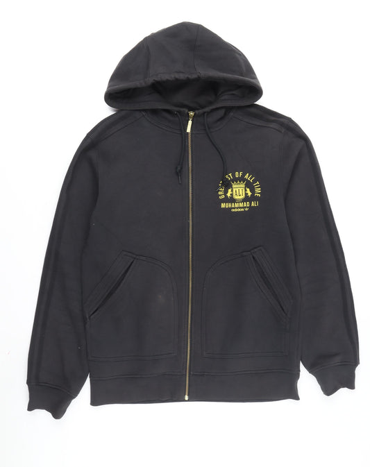 Adidas Unisex Black Full Zip Hoodie - S