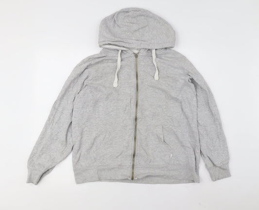 Saltrock Men's Grey Full Zip Hooded Jacket Size 18