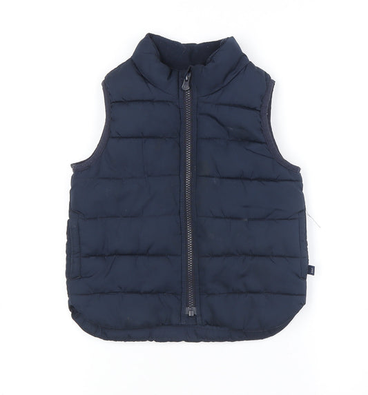 GAP Boys Blue Bodywarmer Jacket - 2 Years