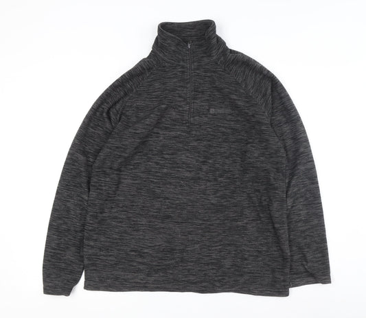 Mountain Warehouse Men's Grey Zip Sweatshirt, M, Lightweight, Knit