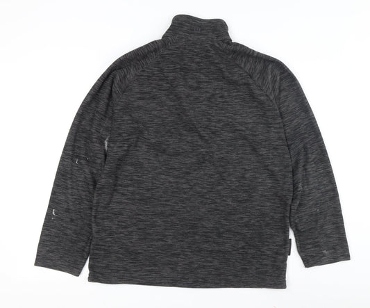 Mountain Warehouse Men's Grey Zip Sweatshirt, M, Lightweight, Knit