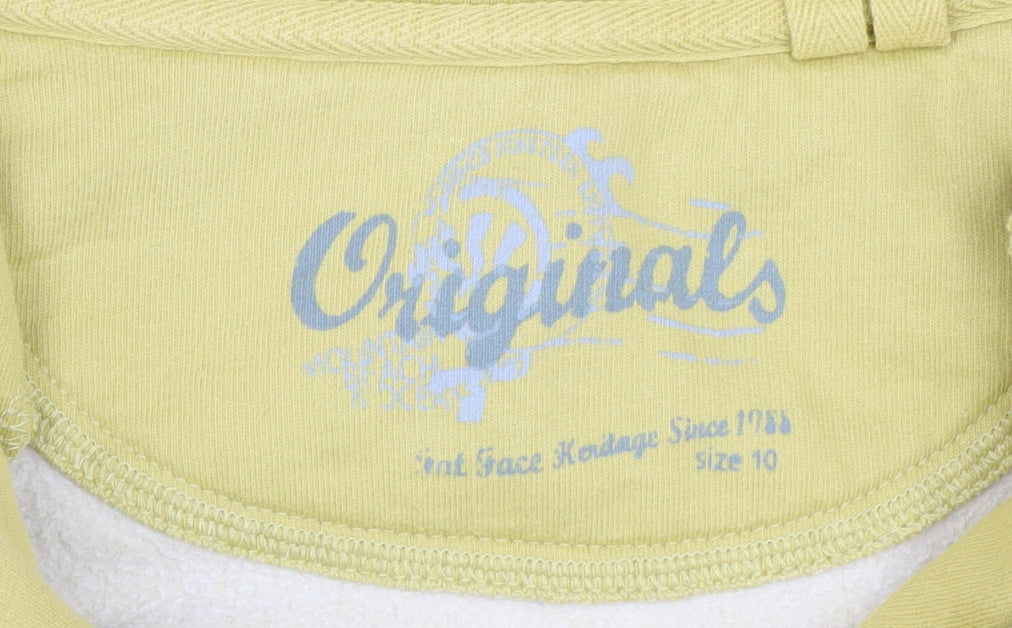 Fat Face Women's Yellow 1/4 Zip Sweatshirt Size 10