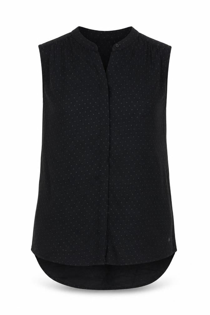 Womens UK Size 8 Jack Wills Black Viscose Blouse