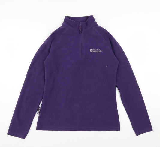 Mountain Warehouse Women's Purple Fleece Pullover Sweatshirt