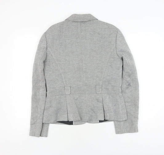 Calvin Klein Women's Grey Blazer Size 8 Classic