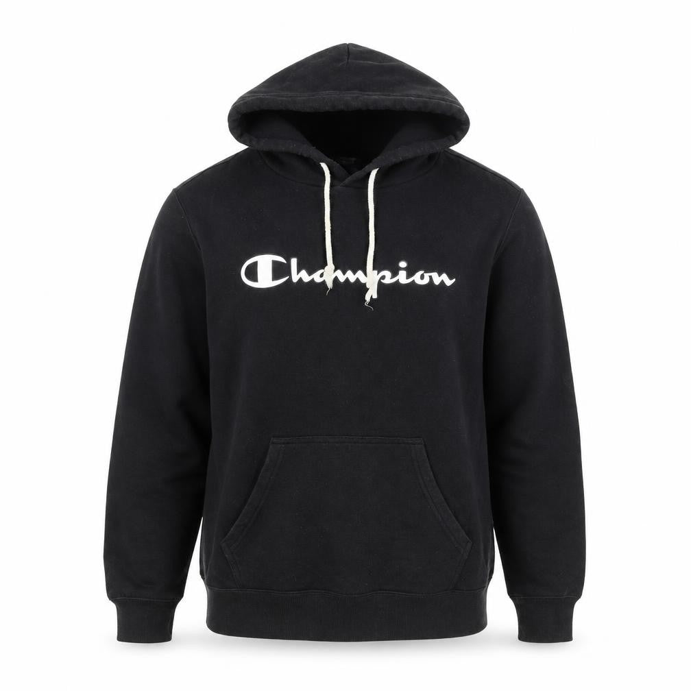 Unisex Adults UK M Regular Champion Black Pullover Hoodie