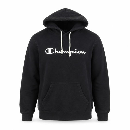 Unisex Adults UK M Regular Champion Black Pullover Hoodie