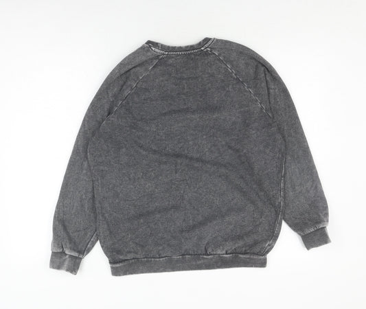 Jack Wills Girls Black Pullover Sweatshirt 12-13Y Logo